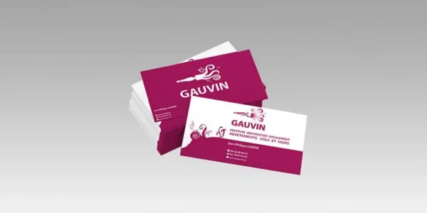 cartes de visite avec logo pour une entreprise de peinture